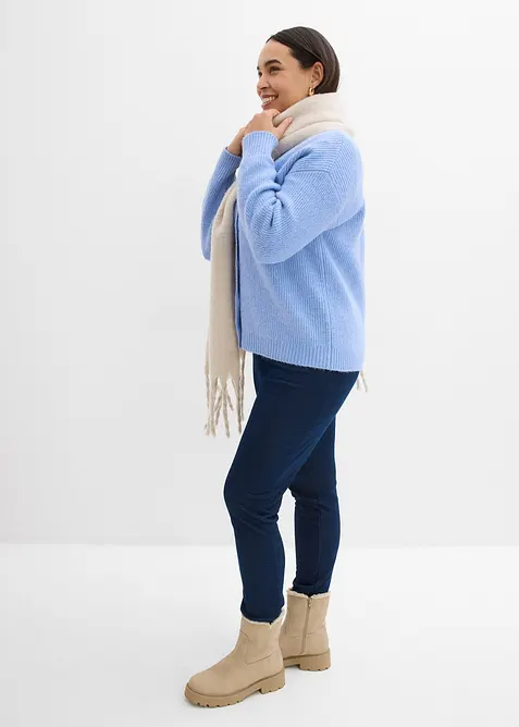 Mysiga termoleggings med jeanslook, bonprix