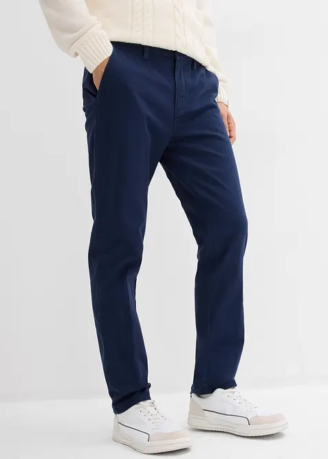 Flanellfodrade chinos, Regular Fit, Tapered, bonprix