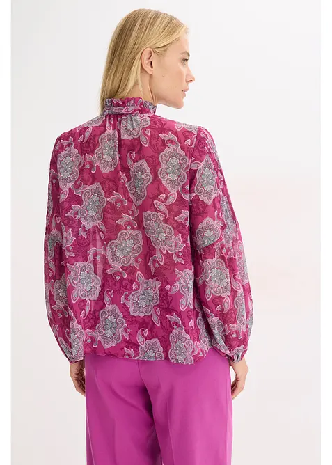 Chiffongtunika med paisleymönster, bonprix