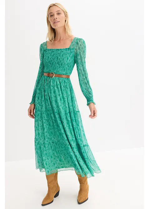 Jerseyklänning i maxilängd, bonprix