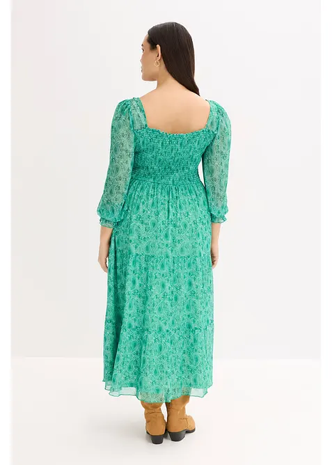 Jerseyklänning i maxilängd, bonprix