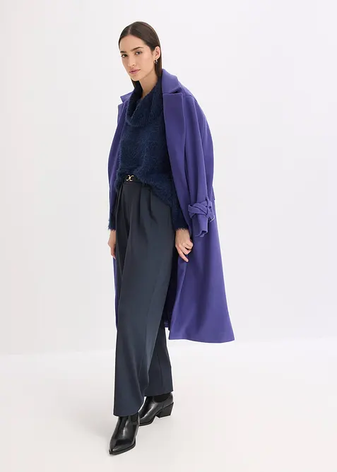 Polotröja i mjukt fjädergarn, bonprix