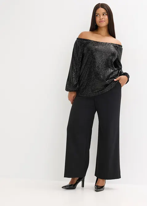 Singoallatopp i oversizemodell med paljetter, bonprix