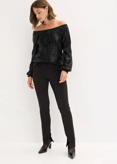 Singoallatopp i oversizemodell med paljetter, bonprix