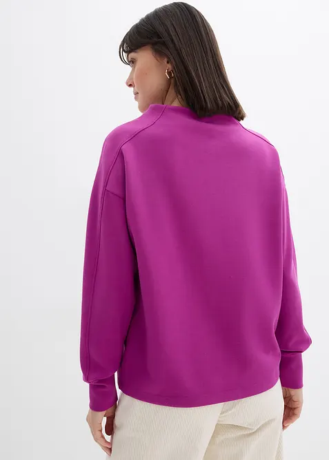 Oversizeweatshirt i mjuk och stabil trikå, bonprix