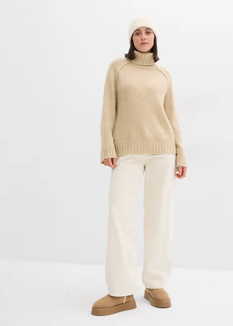 Grovstickad oversizetröja, bonprix