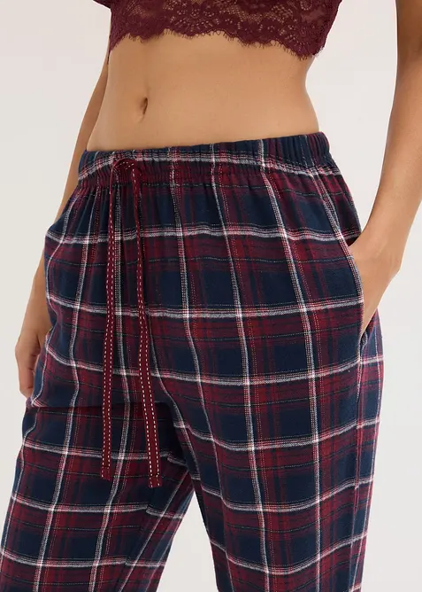 Pyjamasbyxa i flanell med presentpåse, bonprix