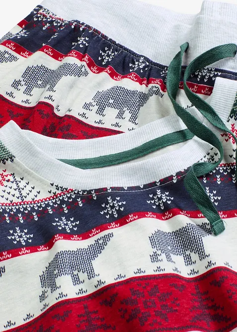 Pyjamas av mjuk bomull, med presentpåse, bonprix