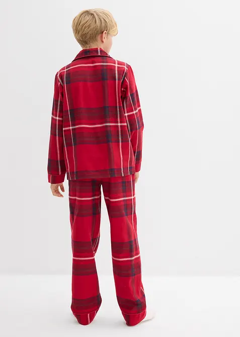 Flanellpyjamas i mjuk bomull (2 delar), bonprix