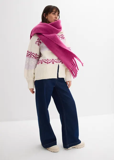 Lusem&ouml;nstrad oversizecardigan, bonprix