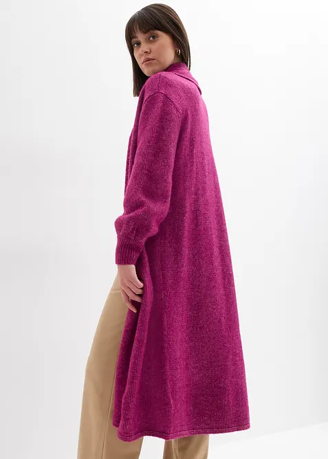 Lång cardigan i lurvig stil, bonprix