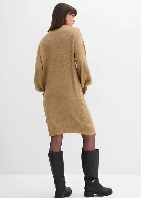 Melerad, stickad kl&auml;nning, bonprix