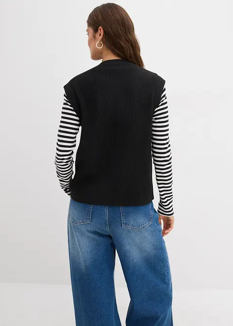 Stickad slipover, bonprix