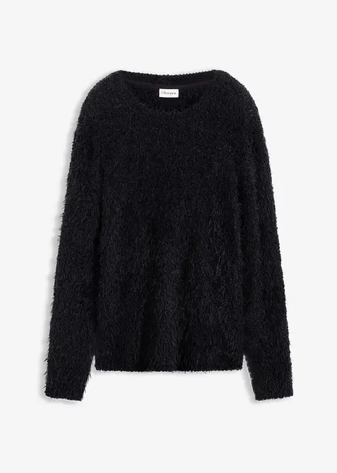 Grovstickad bouclétröja, bonprix