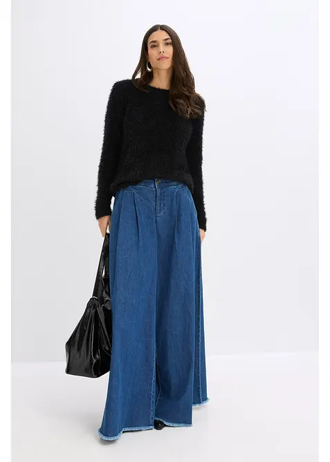 Grovstickad bouclétröja, bonprix