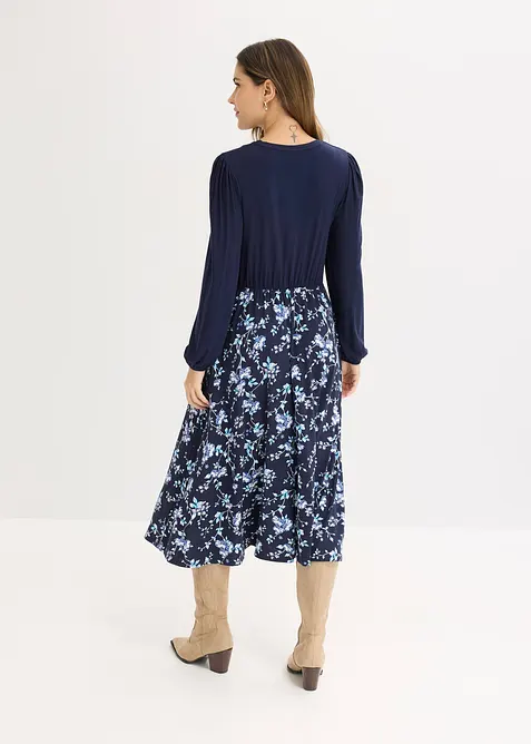 Jerseyklänning i viskosmix, bonprix