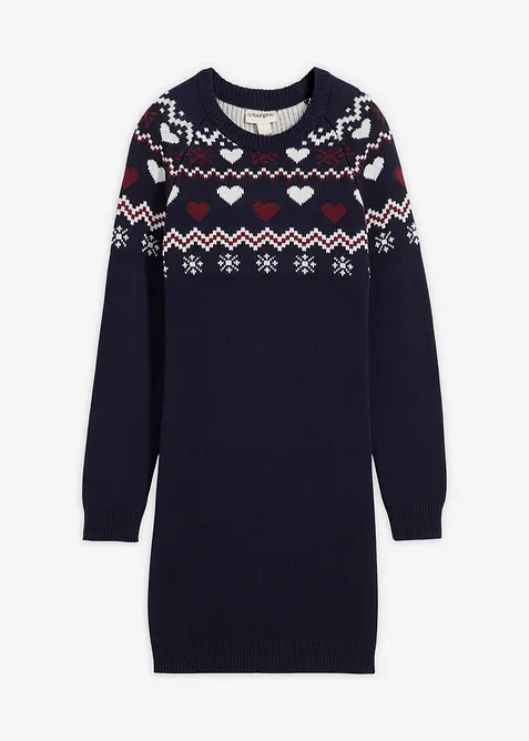 Stickad klänning, bonprix