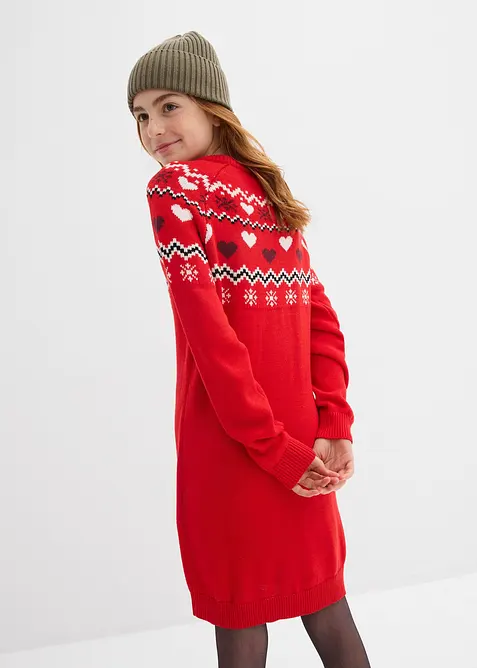 Stickad klänning, bonprix