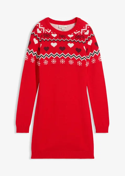 Stickad klänning, bonprix