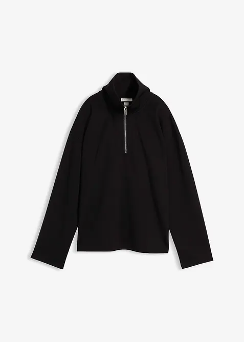 Tröja av viskosmix, med krage, bonprix