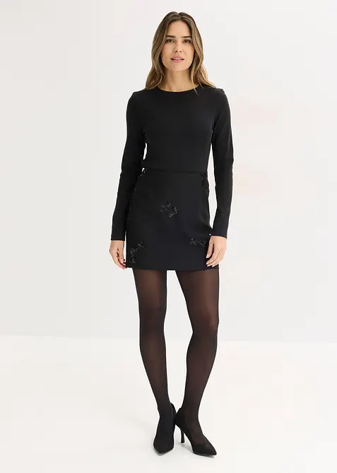 Strumpbyxa med &aring;tervunnen polyamid, 50 den (2-pack), bonprix