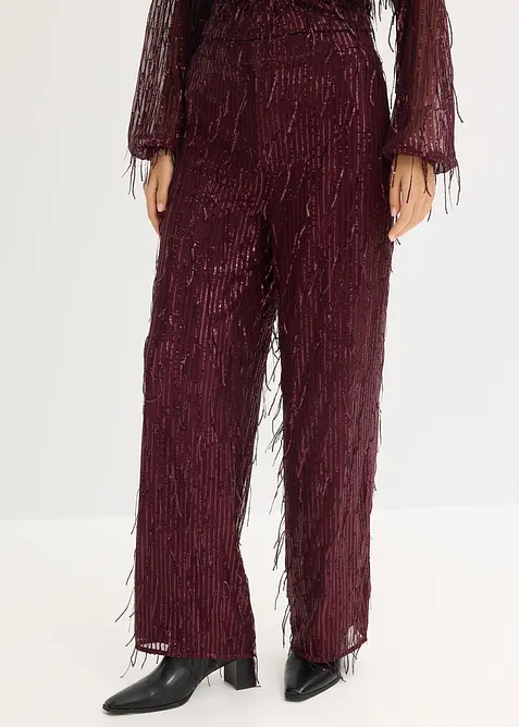 Byxa med paljettfransar, bonprix