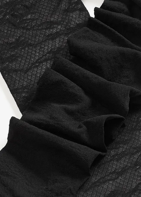 Strumpbyxa med blommigt nätmönster, bonprix