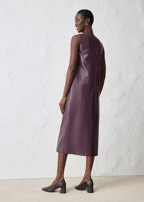 Skinnklänning av lammnappa, bonprix