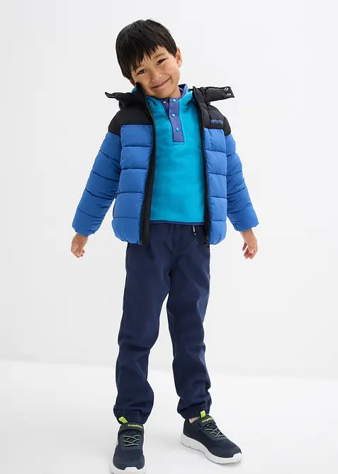 Mjuk fleecetröja med huva, bonprix