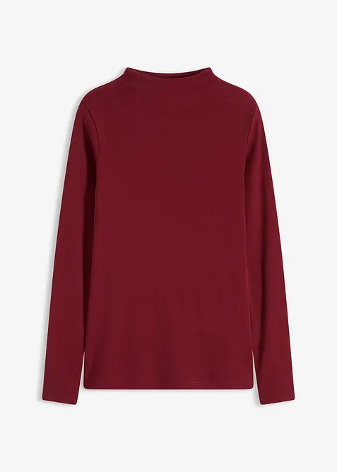 L&aring;ng&auml;rmad topp i ribbat material, bonprix