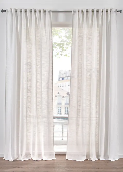 Gardinlängd med struktur, även som extralång (1-pack), bonprix