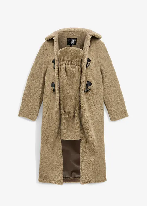 Mammakappa med babyficka i teddyfleece, bonprix