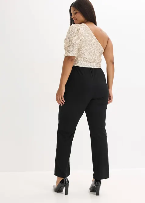 Jumpsuit med paljetter, bonprix