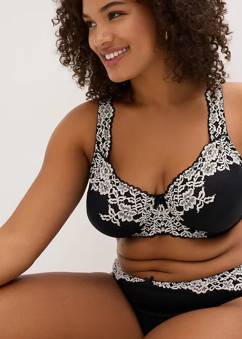 BH med bygel och vadderade axelband (2-pack), bonprix