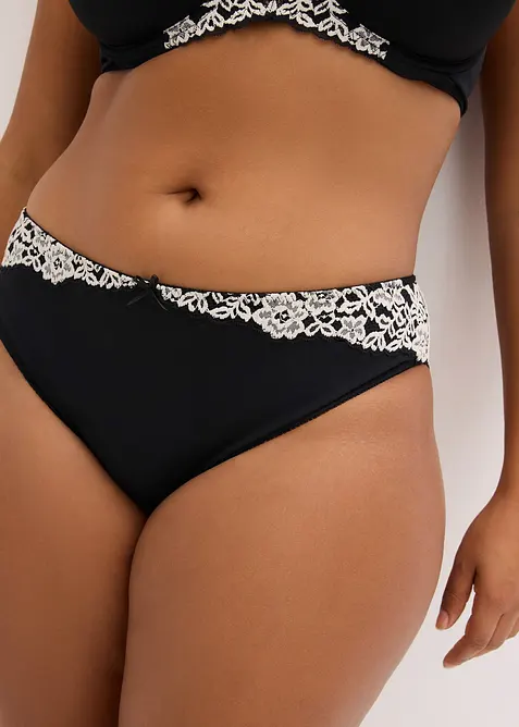 Trosa med fin spets (2-pack), bonprix