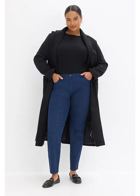 Twillbyxa med elegant m&ouml;nster, bonprix