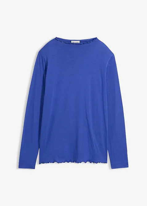 Långärmad topp av bomullsmix, bonprix