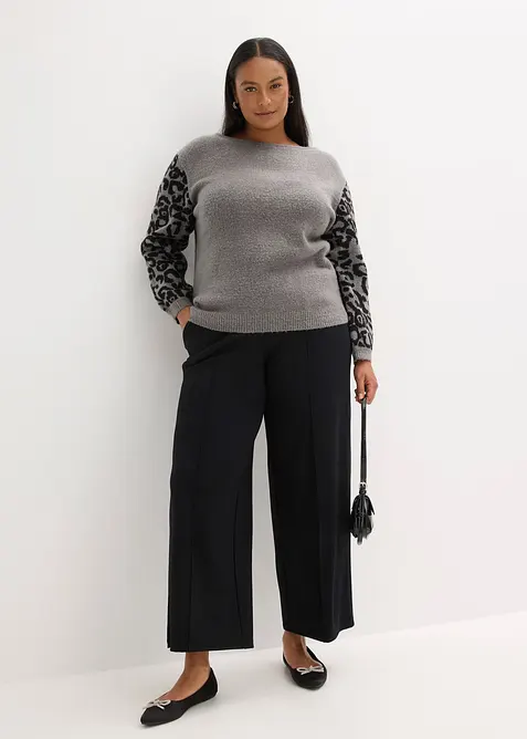 Leopardmönstrad tröja, bonprix