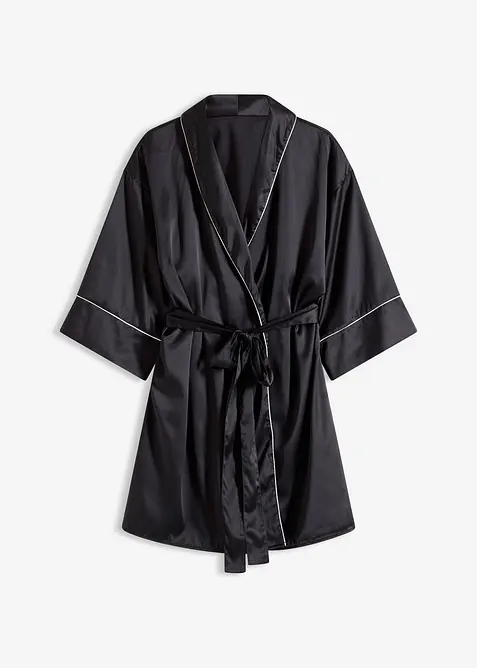 Kimono i satin med glansiga effekter, bonprix