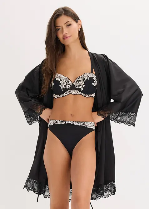 Trosa av tv&aring;f&auml;rgad spets (2-pack), bonprix