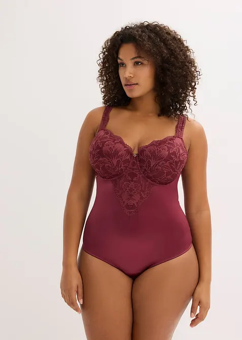 Stringbody med vadderade axelband, bonprix