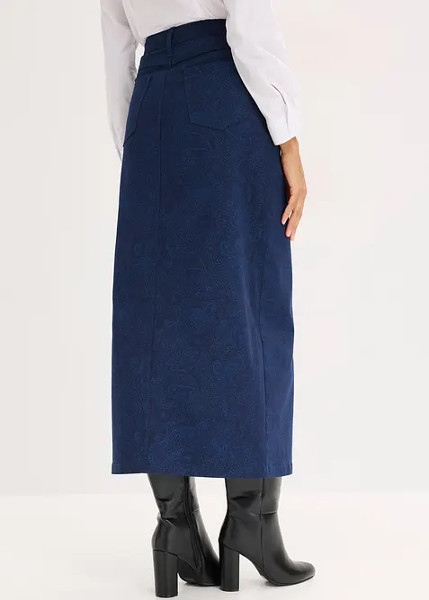 Kjol i bomull med stretch, bonprix