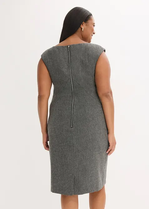 Fodralklänning av tweedliknande material, bonprix