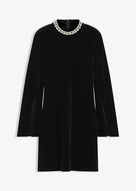 Miniklänning i följsam sammet, bonprix