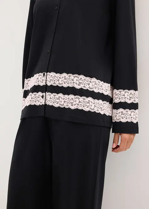 Pyjamas i mjuk viskosmix, bonprix