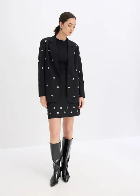 Minikjol i bomull, bonprix