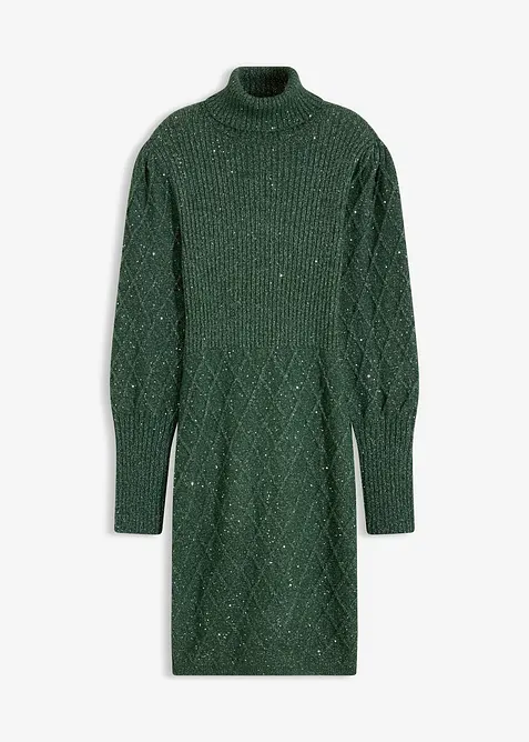 Stickad kl&auml;nning, bonprix