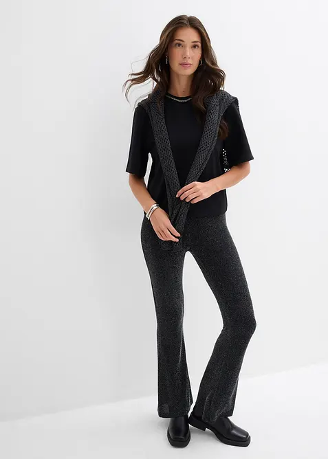 Oversizetopp med pärlbesättning, bonprix