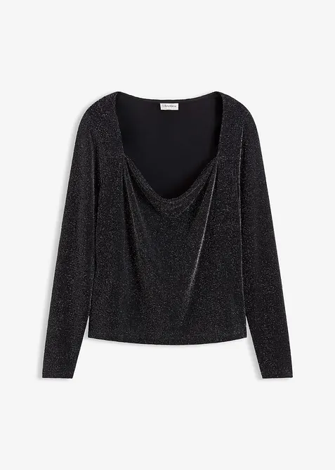 Topp med draperad ringning, bonprix