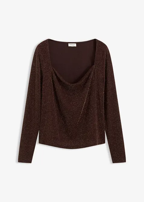 Topp med draperad ringning, bonprix